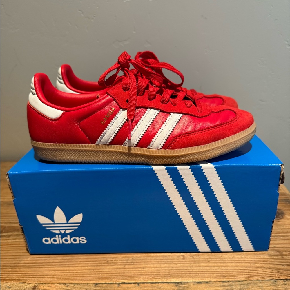 Adidas Samba OG Better Scarlet/White/Gold